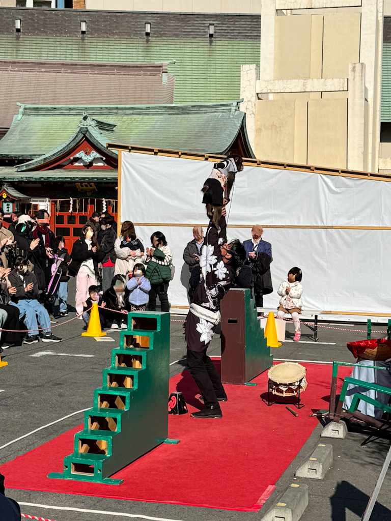 だいこく祭り@神田明神 神田明神境内で猿回し