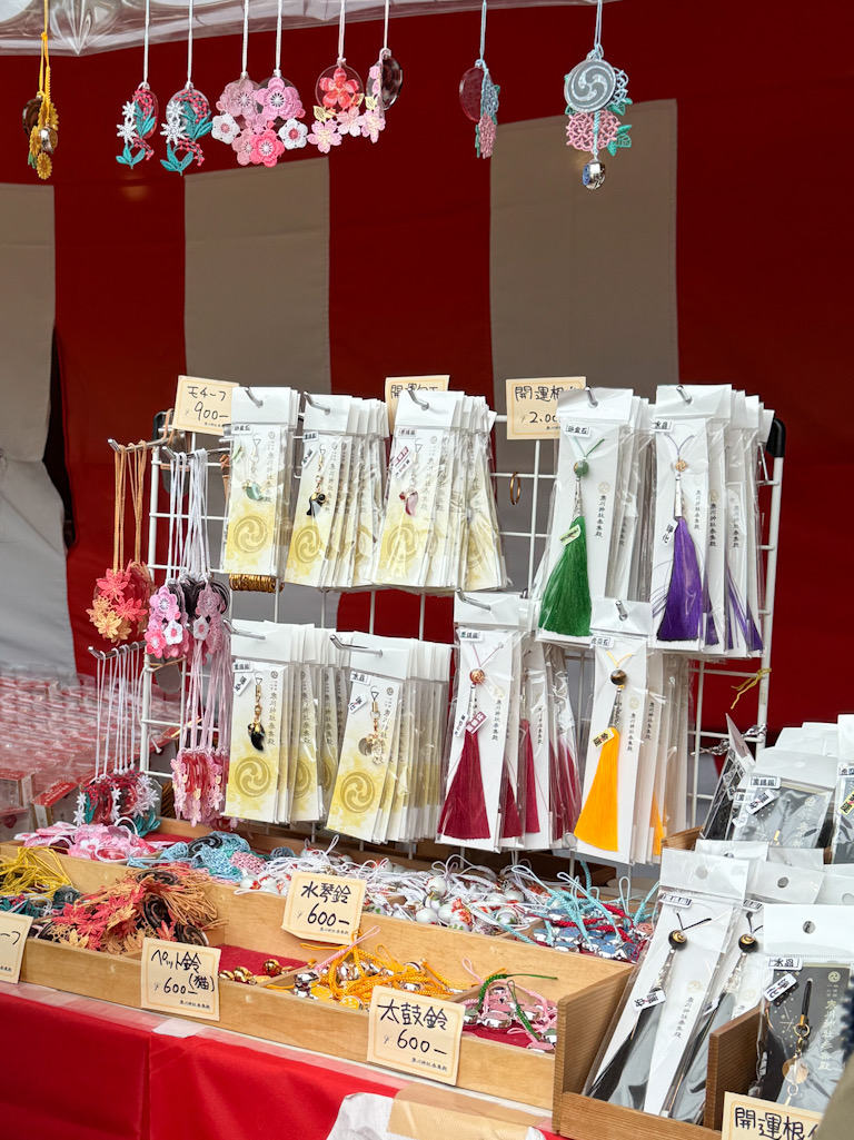 寒川神社境内の出店