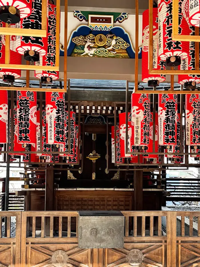 湯島天神境内社、笹塚稲荷神社