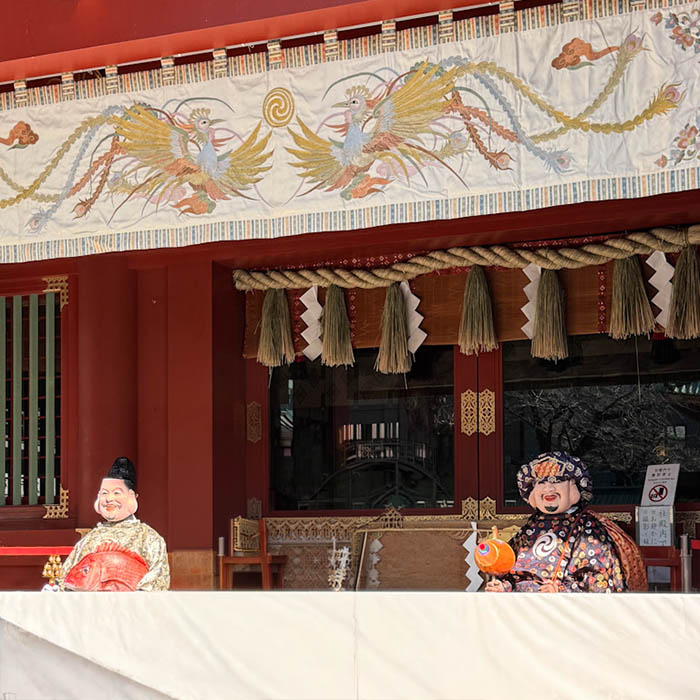 神田明神だいこく祭、大国様と恵比寿様