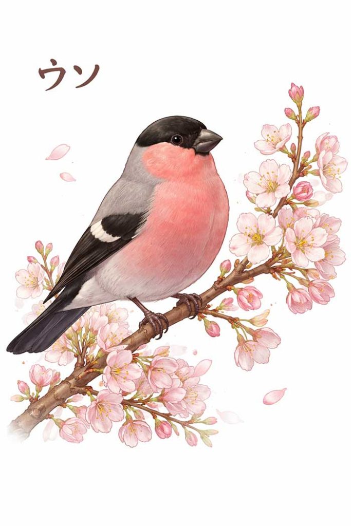 ウソの鳥、chat爺PTのじぃじによる生成イラスト