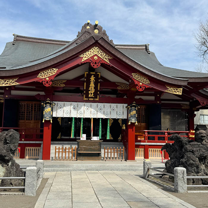 南千住の素盞雄神社拝殿