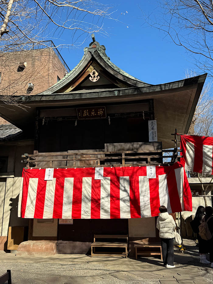 小野照崎神社節分祭の準備