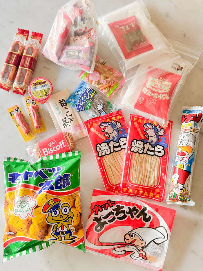 湯島天神豆まきの戦利品お菓子