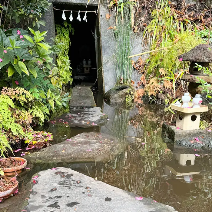 大綱金刀比羅神社の池