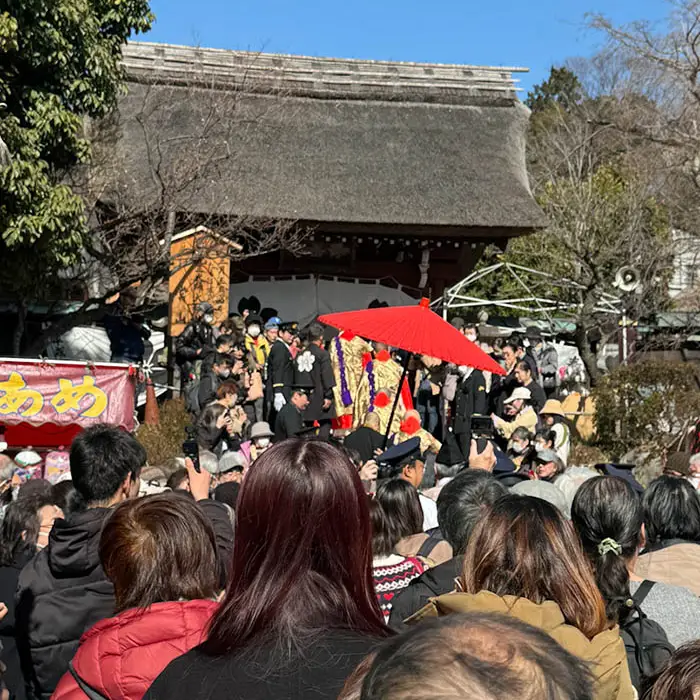 深大寺のだるま市お練り