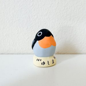 湯島天神のおみくじ、うその鳥の人形