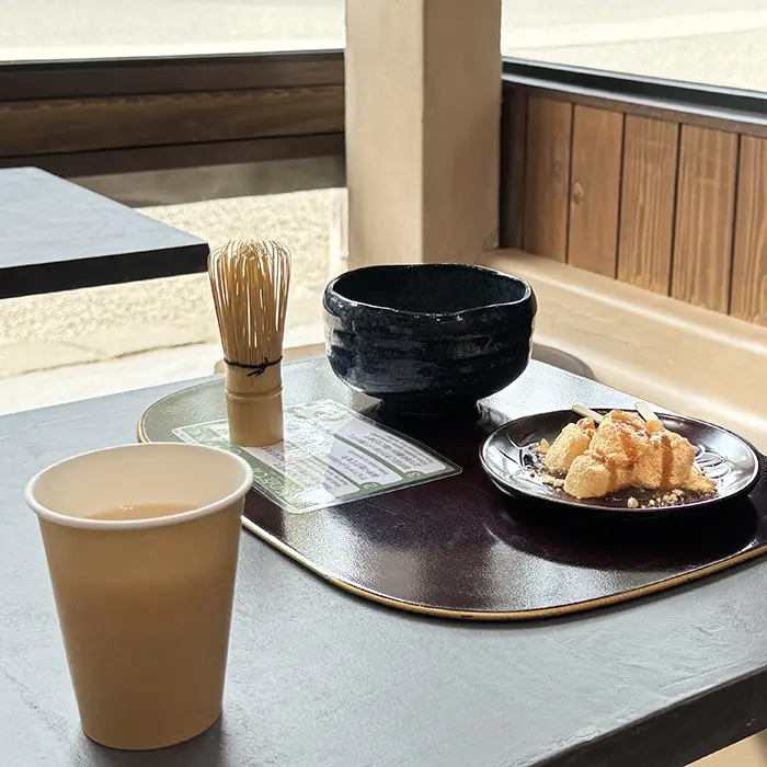 大宮茶庭のわらび餅など